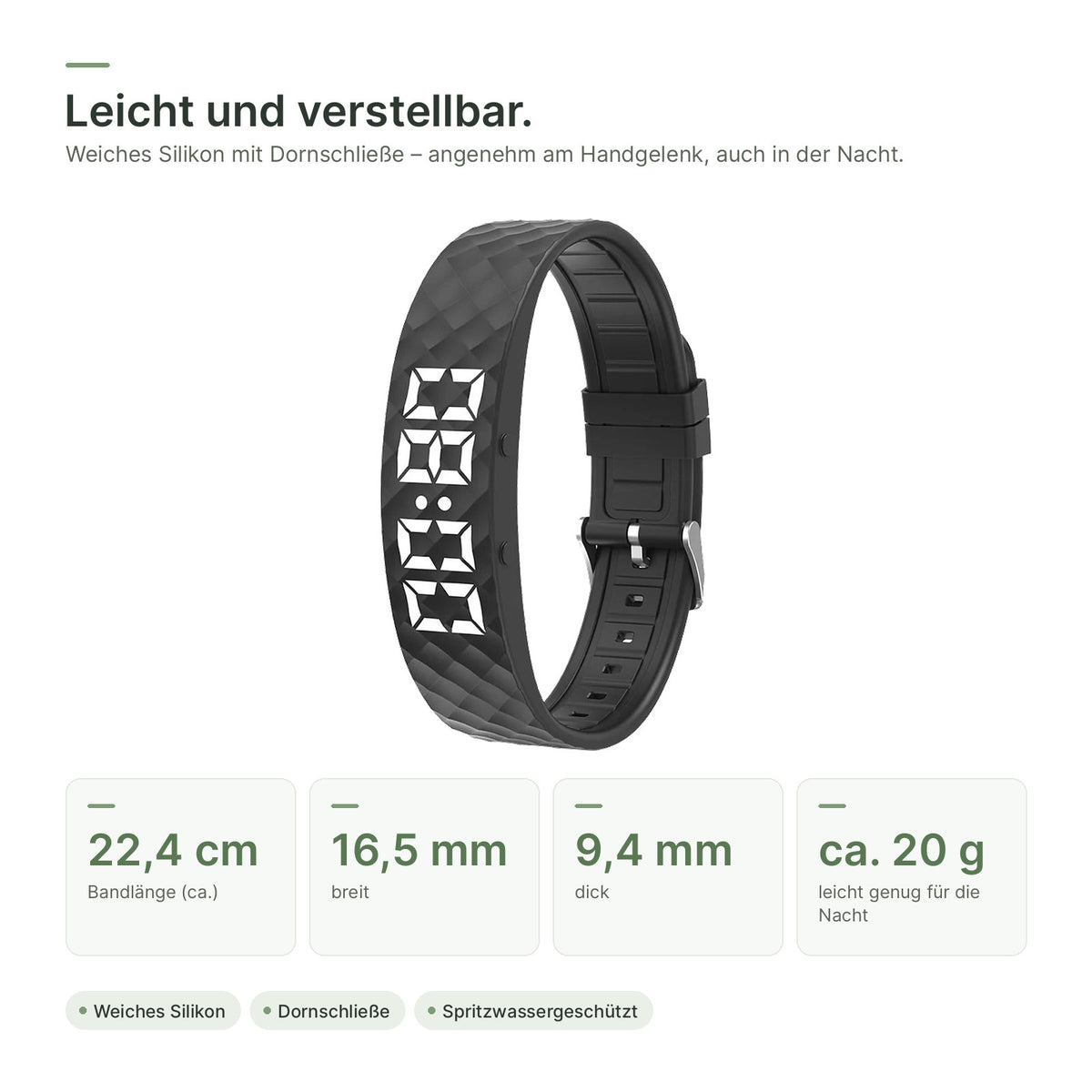 Maße: ca. 22,4 cm lang, 16,5 mm breit, 9,4 mm dick, ca. 20 g