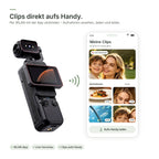Clips per WLAN-App direkt aufs Handy laden, mit Live-Vorschau
