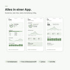 App mit Schlafphasen, Puls und Zyklus
