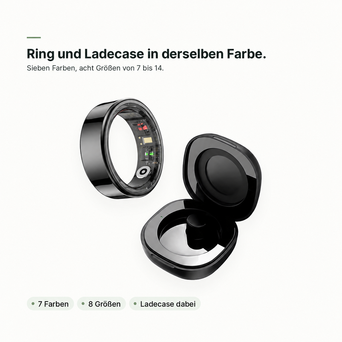 flynk R3 in Obsidian Schwarz mit schwarzem Ladecase