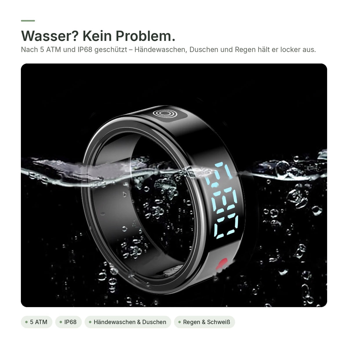 flynk R5 Glow im Wasser – geschützt nach 5 ATM und IP68