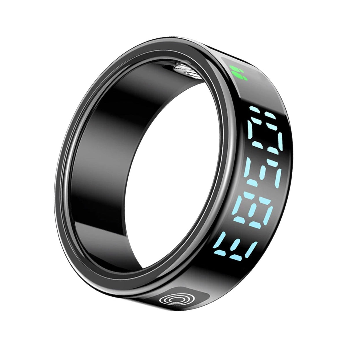 flynk R5 Glow Smart Ring mit LED-Anzeige in Obsidian Schwarz
