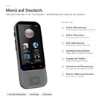 Menü auf Deutsch: Online-Übersetzung, Offline-Übersetzer, Foto-Übersetzung und Simultane Interpretation