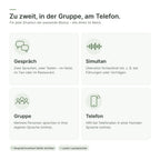 Modi für Gespräch, Simultan, Gruppe und Telefon