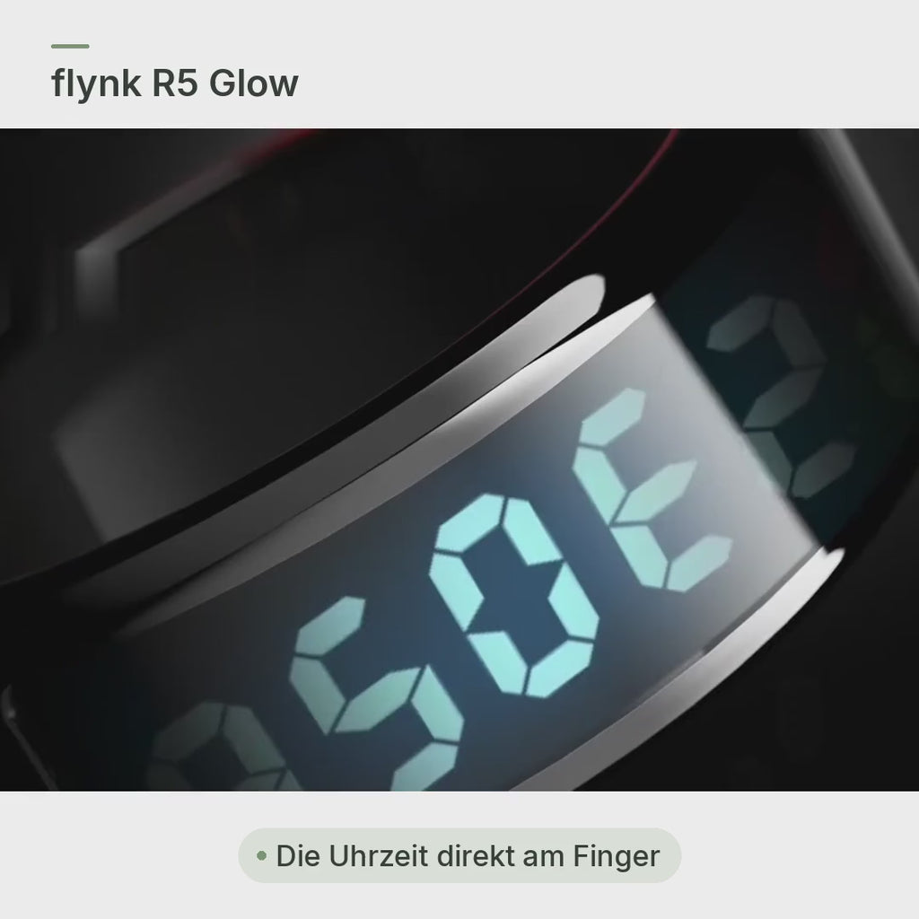 flynk R5 Glow Smart Ring im Video: LED-Anzeige, Sensoren, 5 ATM und Ladebox mit eigenem Akku