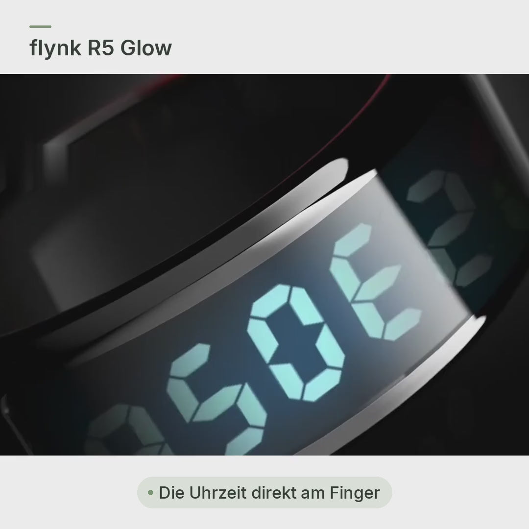 flynk R5 Glow Smart Ring im Video: LED-Anzeige, Sensoren, 5 ATM und Ladebox mit eigenem Akku